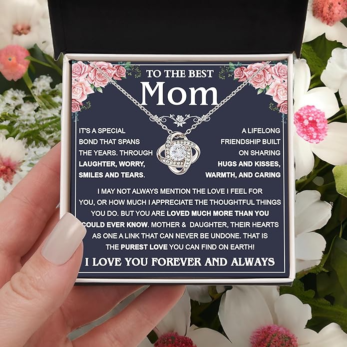 To My Mom Necklace, To My Badass Mom Necklace, To My Loving Mom Necklace From Son, Mother Daughter Necklace Gifts for Mom, Mothers Day Necklace Gift For Mom, Best Necklace Gifts For Mom