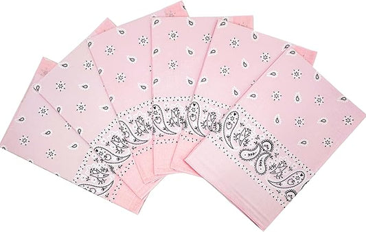 Vamqor Bandanas Gift Box 6 pack,Premium Super Soft 60s Cotton Paisley Bandannas Handkerchiefs for Men,Women and Kids