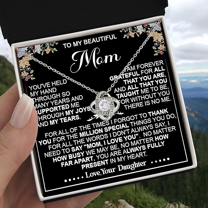 To My Mom Necklace, To My Badass Mom Necklace, To My Loving Mom Necklace From Son, Mother Daughter Necklace Gifts for Mom, Mothers Day Necklace Gift For Mom, Best Necklace Gifts For Mom