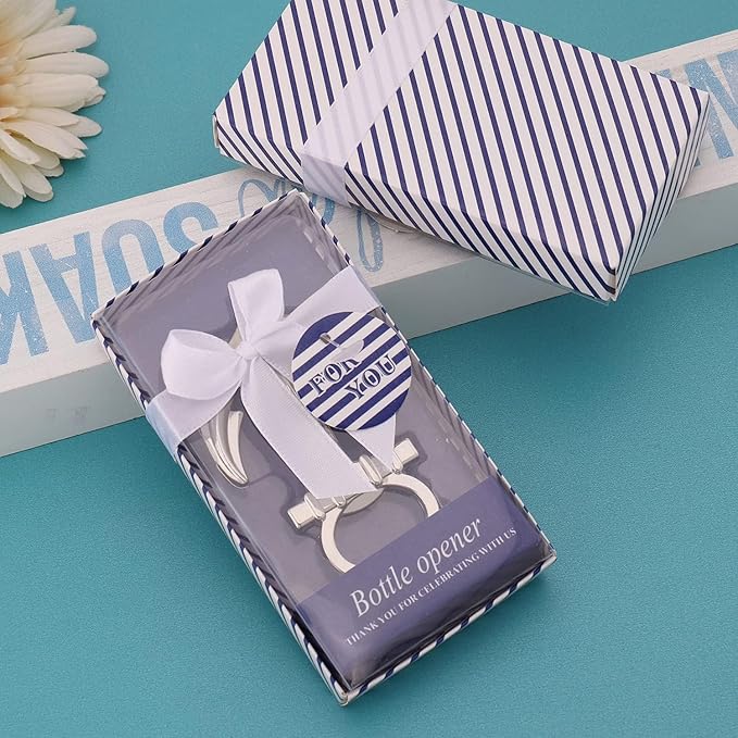 Pack of 20 Silver Nautical Theme Anchor Beer Bottle Opener Wedding Favors,Bottle Opener Party Favors for Guest Souvenir Gift for Baby Shower Birthday Party Decorations and Supplies (anchor)