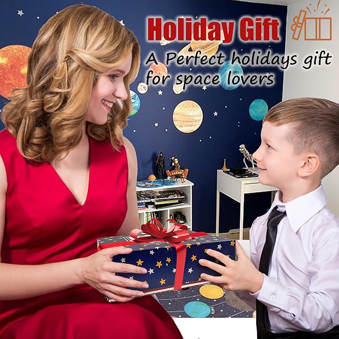 Galaxy Bath Bombs for Kids with Surprise Inside - Organic Bubble Bath Bombs with Educational Outer Space Planet Toys. Gentle, Natural & Kids Friendly - Birthday Gifts for Boys, Toddlers, Girls