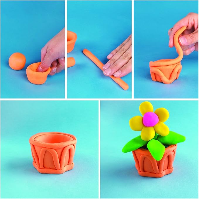 Play Doh Modeling Compound 10-Pack Case of Assorted Colors, Non-Toxic 2 oz. Cans, Christmas Stocking Stuffer Gifts, Prizes, & Party Favors, Preschool Toys for Kids, Ages 2+ (Amazon Exclusive)