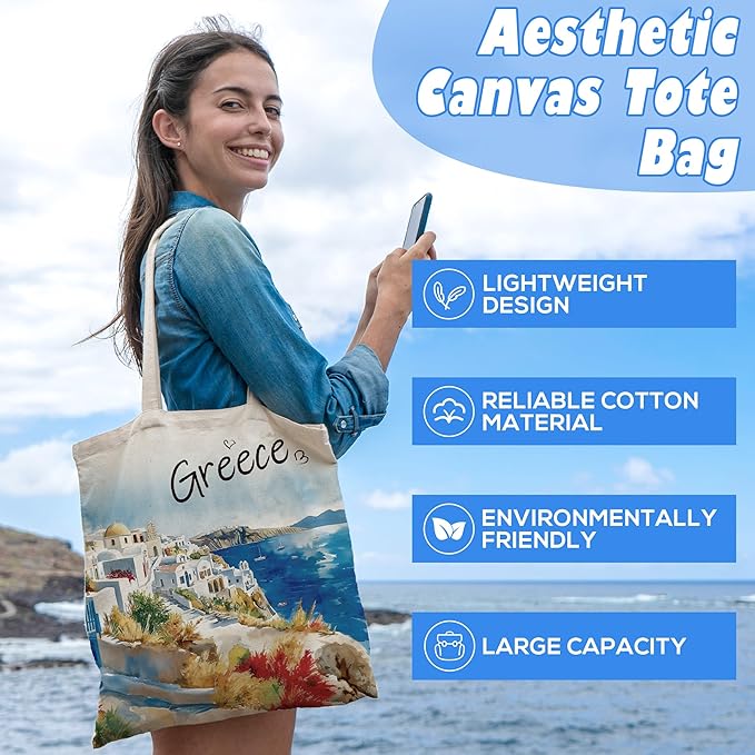 Europe Travel Souvenirs Gifts Tote Bags Reusable Grocery Bags London Paris Switzerland Gifts for Women