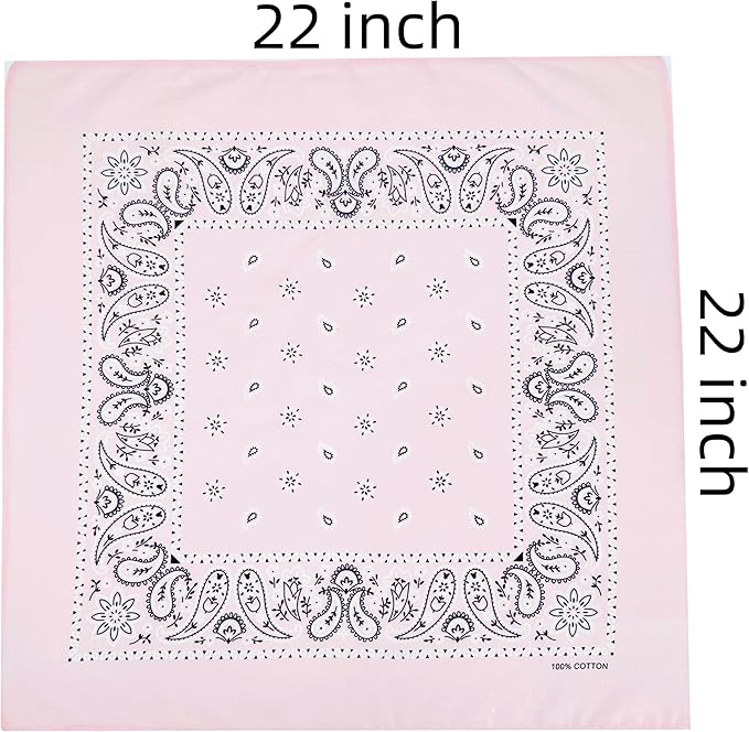 Vamqor Bandanas Gift Box 6 pack,Premium Super Soft 60s Cotton Paisley Bandannas Handkerchiefs for Men,Women and Kids