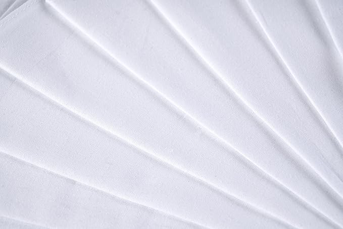 RDS HANKYTEX Men's Handkerchiefs,100% Soft Cotton,White Hankie,Pack of 6 Pieces