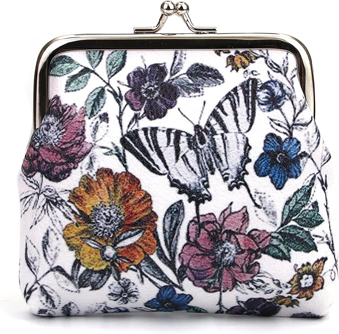 CONCISE Coin Purse Vintage Bag Lock Wallet Buckle Kiss Lock change purse leather coin purse change holder wallet coin