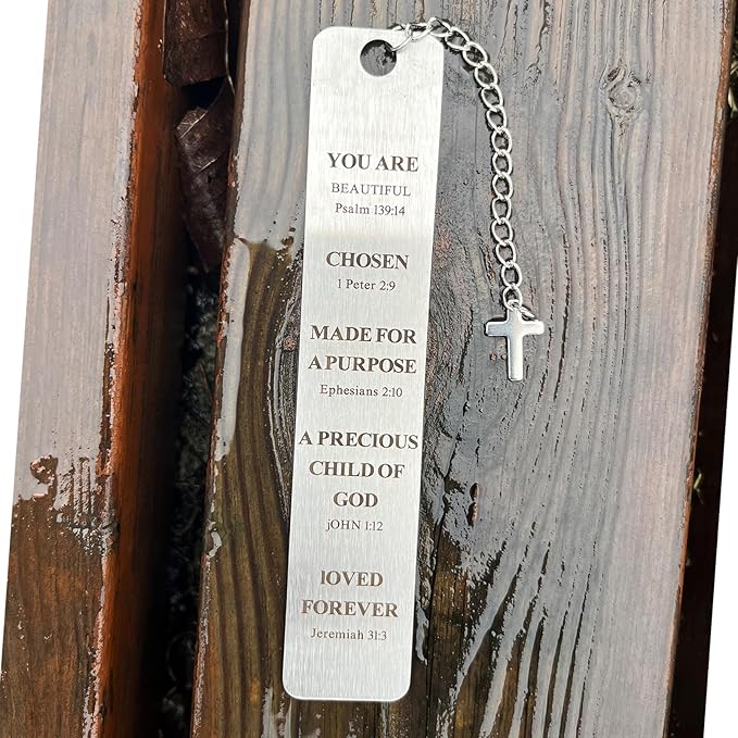 Christian Bookmark Gifts for Women Girls Boys, Inspirational Religious Book Mark Markers Faith (You are Beautiful)