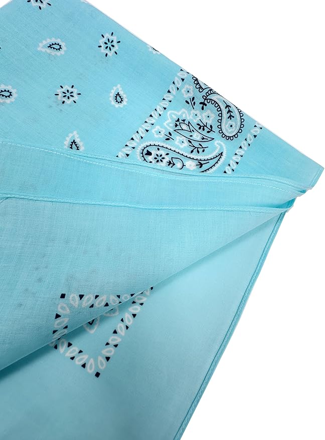 Vamqor Bandanas Gift Box 6 pack,Premium Super Soft 60s Cotton Paisley Bandannas Handkerchiefs for Men,Women and Kids