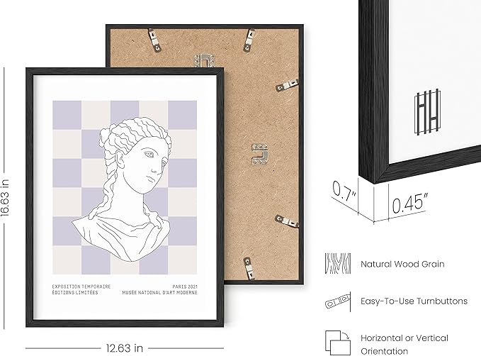 HAUS AND HUES Danish Pastel Posters, Purple Aesthetic Wall Art, Pastel Room Decor, Danish Decor (Black Framed, 12x16)
