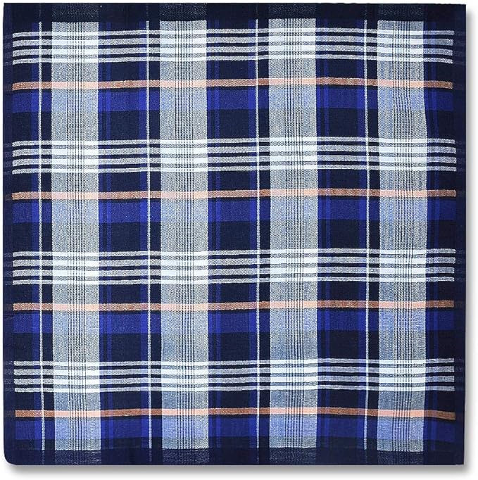 Zenssia Soft Men's Cotton Handkerchiefs with Assorted Color 6 Piece Gift Set