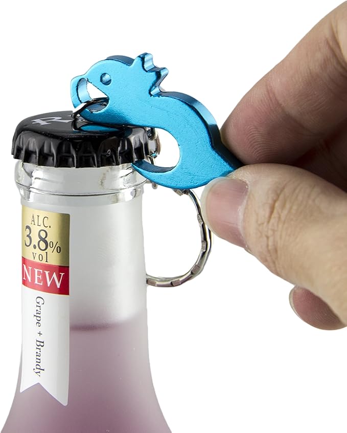 Swatom Squirrel Keychain Bottle Opener Beer Opener Tool Key Tag Chain Ring Accessories (Squirrel, 6)