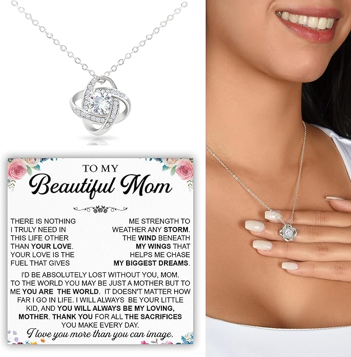 To My Mom Necklace, To My Badass Mom Necklace, To My Loving Mom Necklace From Son, Mother Daughter Necklace Gifts for Mom, Mothers Day Necklace Gift For Mom, Best Necklace Gifts For Mom