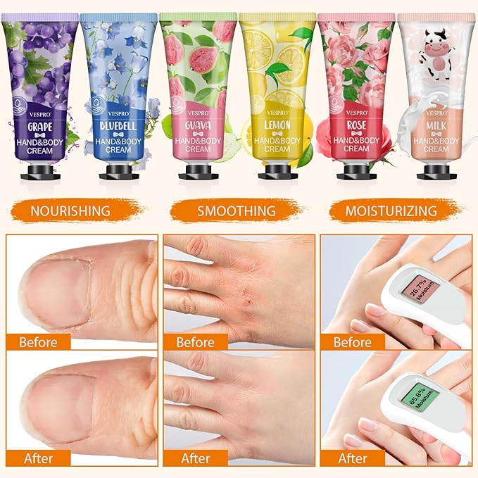 VESPRO 126 Pack Hand Cream Set, Mothers Day Gifts, Bulk Hand Lotion Travel Size for Dry Cracked Hands, Mini Hand Lotion for Valentines Day Gifts, Bridesmaid Gifts, Employee Appreciation Gifts