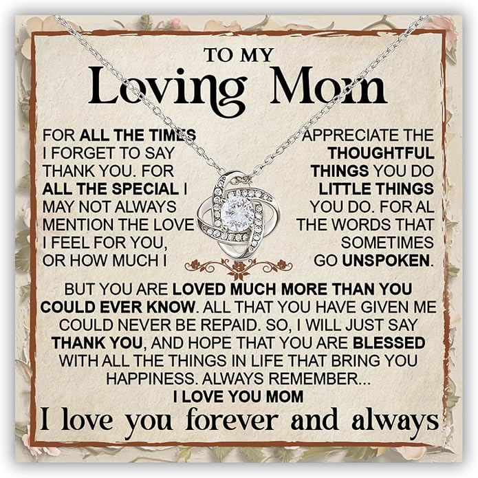 To My Mom Necklace, To My Badass Mom Necklace, To My Loving Mom Necklace From Son, Mother Daughter Necklace Gifts for Mom, Mothers Day Necklace Gift For Mom, Best Necklace Gifts For Mom