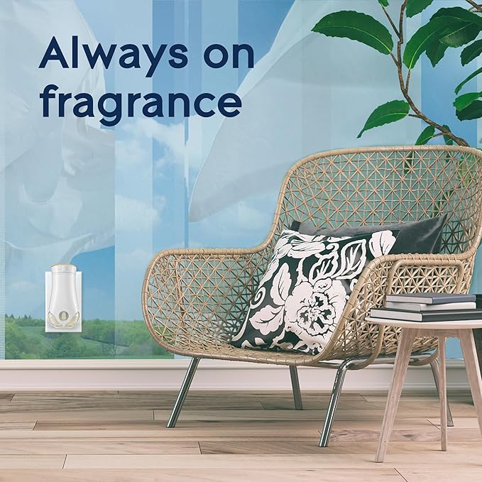 Glade PlugIns Air Freshener Starter Kit, Scented and Essential Oils for Home and Bathroom, Clean Linen, 4.02 Fl Oz, 2 Warmers and 6 Refills