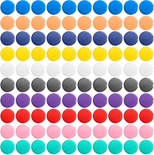 100 PCS 10 Colors Fridge Magnets,Round Magnets for Whiteboard, Cute Small Magnet, Mini Refrigerator Magnets Whiteboard Magnets Colorful Locker for Home Classroom Teachers Offices