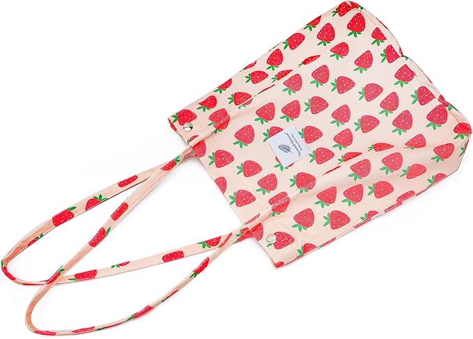 Corduroy Tote Bag Cute Tote Bags for Women Shoulder Bag with Inner Pocket for Work Beach Travel and Shopping Grocery