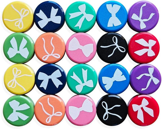 20 Pack Fridge Magnet, Mini Strong Magnets for Whiteboard, Refrigerator Magnets, Locker & Map- Colorful Round Cute Small Magnets for Kitchen, Office, Classroom, School,10 Colors (Assorted)