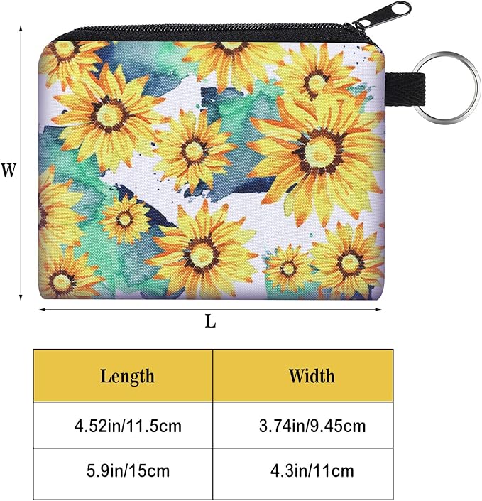 10 Pieces Small Coin Purse Boho Change Purse Pouch Mini Wallet Coin Bag with Zipper Exquisite Present for Women Girls on Valentine's Day