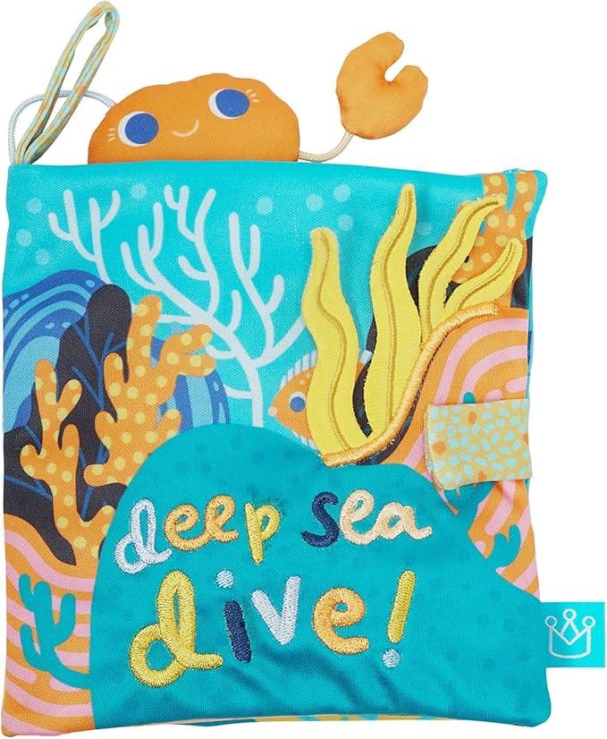 Manhattan Toy Deep Sea Dive Machine Washable Bath Time Activity Book for Infants and Toddlers