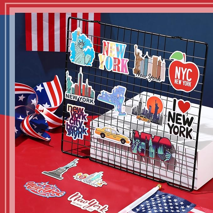 Konohan 30 Pcs New York Souvenirs Gifts New York Magnet for Refrigerator City Magnetic Refrigerator Stickers for Home Decoration