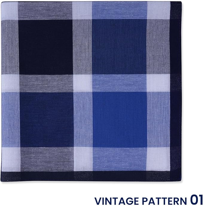 Selected Hanky 100% Cotton Handkerchiefs for Men