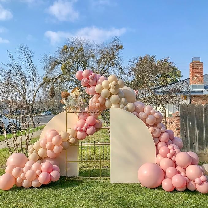 Bezente Pink Giant Balloons 36 Inch - 8 Pack Jumbo Bridal Pink Balloon Large Round Light Pink Latex Balloons for Birthday Wedding Anniversary Bridal Shower Gender Reveal Party Decoration