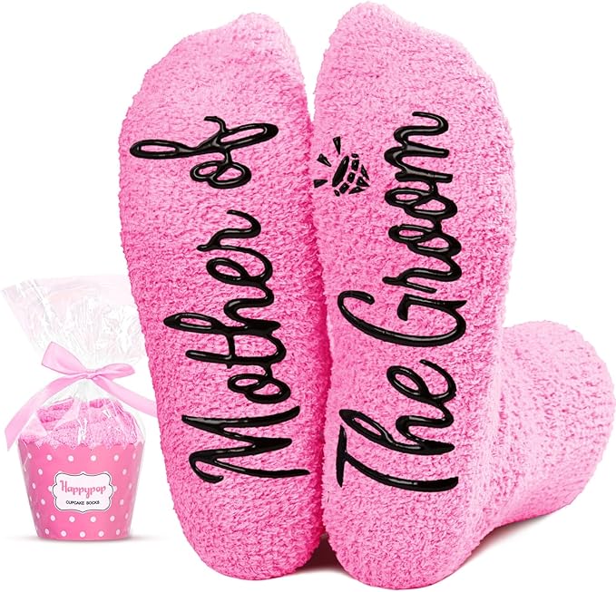 HAPPYPOP Wedding Gifts for Mother - Mother of the Groom & Bride Gifts, Mom in Law Socks