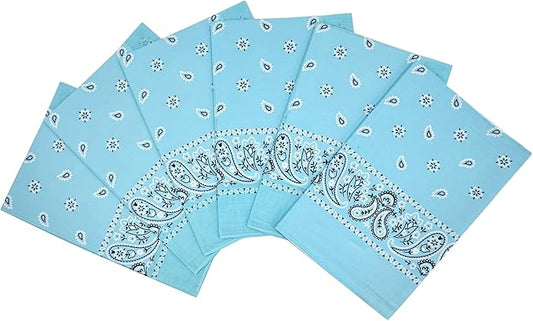 Vamqor Bandanas Gift Box 6 pack,Premium Super Soft 60s Cotton Paisley Bandannas Handkerchiefs for Men,Women and Kids