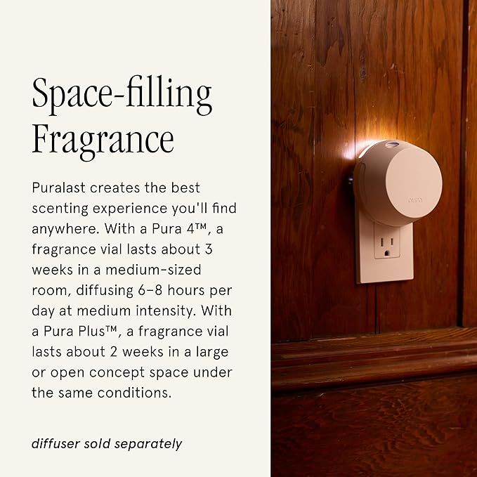 PuraHome Scent Refill - Smart Home Air Diffuser - Up to 120-Hours of Luxury Fragrance per Refill - Home Essential - Clean & Safe Diffuser Fragrance - 2 Pack, Yuzu Citron
