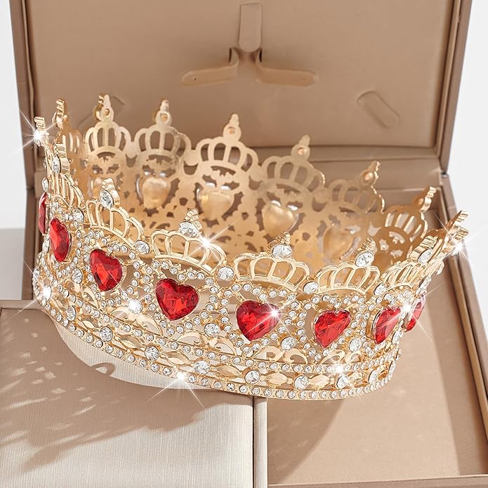 Queen Crown Rhinestone Wedding Crowns and Tiaras for Women Costume Party Hair Accessories Princess Birthday Crown Crystal Bridal Crowns