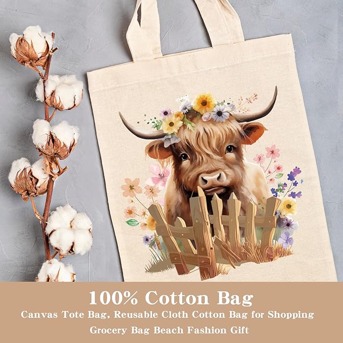 Canvas Tote Bag Gift - Funny Reusable Cloth Bags Vintage Totes Gifts for Women Shopping Grocery Lover Books Reader