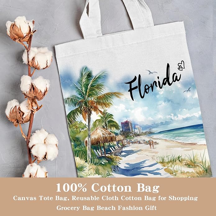Canvas Tote Bag Gift - Funny Reusable Cloth Bags Vintage Totes Gifts for Women Shopping Grocery Lover Books Reader