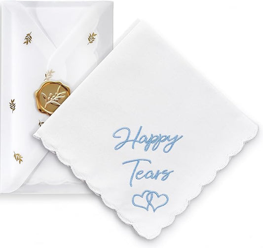 Mother Of The Bride Gifts Something Blue For Bride On Wedding Day Handkerchief