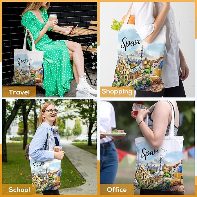 Europe Travel Souvenirs Gifts Tote Bags Reusable Grocery Bags London Paris Switzerland Gifts for Women