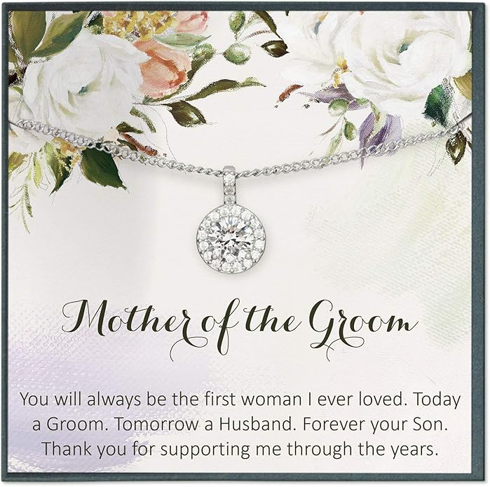 Mother of The Groom & Bride Gift for Future Mother in Law & Bonus Sister Necklace