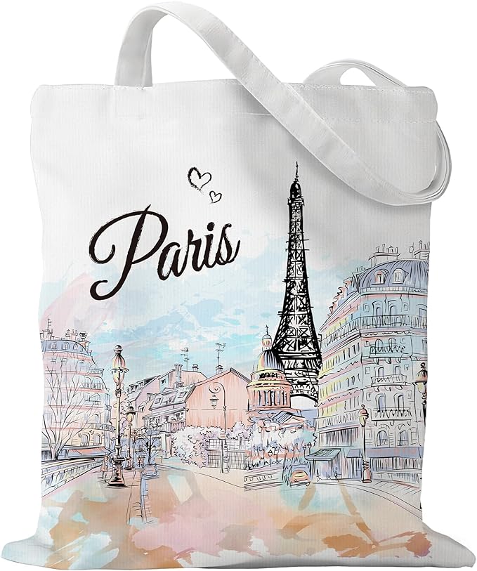 Europe Travel Souvenirs Gifts Tote Bags Reusable Grocery Bags London Paris Switzerland Gifts for Women