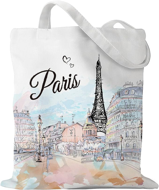 Europe Travel Souvenirs Gifts Tote Bags Reusable Grocery Bags London Paris Switzerland Gifts for Women