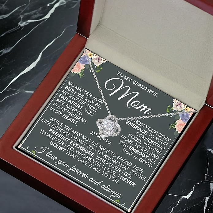 To My Mom Necklace, To My Badass Mom Necklace, To My Loving Mom Necklace From Son, Mother Daughter Necklace Gifts for Mom, Mothers Day Necklace Gift For Mom, Best Necklace Gifts For Mom