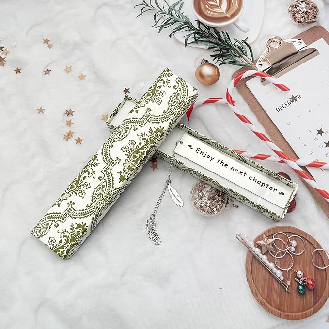 BRBAM Enjoy The Next Chapter Bookmark Personalized US State Map and Feather Pendant Bookmark Sweet Graduation Gift Retirement Gift (California)