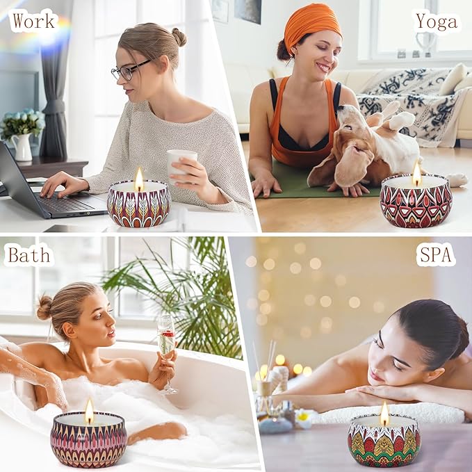 Candle Gifts for Women, 18 Packs Aromatherapy Candles, Scented Candles Gift Set for Best Friend Gifts, Candles for Home Scented, Soy Wax Jar Candles, Retro Court Style - Exclusive for Nobles