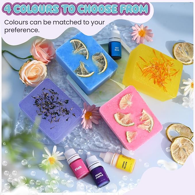 Jcoos Soap Making Kit for Kids, Make Your Own Soap Kit Soap Making Kit Science Kits for Kids, 9 Soap Mold, Soap Base, Scents, Activities Girls Crafts Christmas Gifts