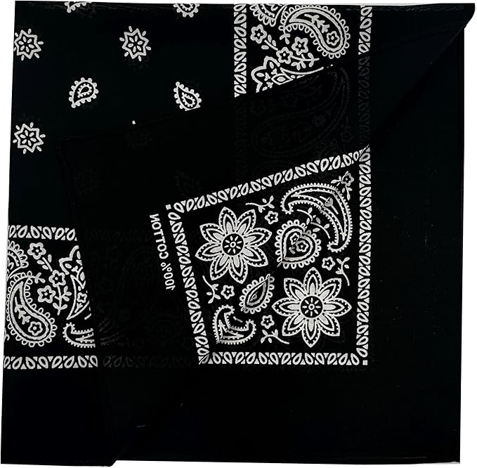 Vamqor Bandanas Gift Box 6 pack,Premium Super Soft 60s Cotton Paisley Bandannas Handkerchiefs for Men,Women and Kids