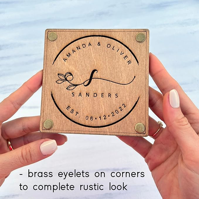 Personalized Wooden Coaster Wedding Favors for Guest in Bulk, Wedding Favor Coasters, Pack of 8 to 250