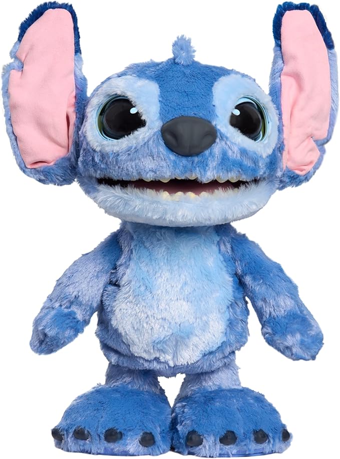 Disney Stitch Just Play Ultimate Interactive 17" Plush Toy, 100+ Sounds & Reactions, Inspired by Disney’s Live-Action Lilo & Stitch Film, New Movie Toy for Fans, Girls, Boys, Kids 3 and Up by