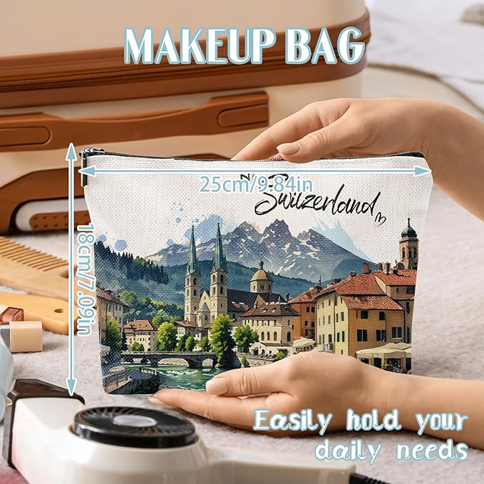 Switzerland Travel Souvenirs Gift - Zurich Lausanne Trip Gifts for Women, Swiss Alps Journey Gifts for Switzerland Lover Bridal Shower Holiday Homewarming Birthday Gift