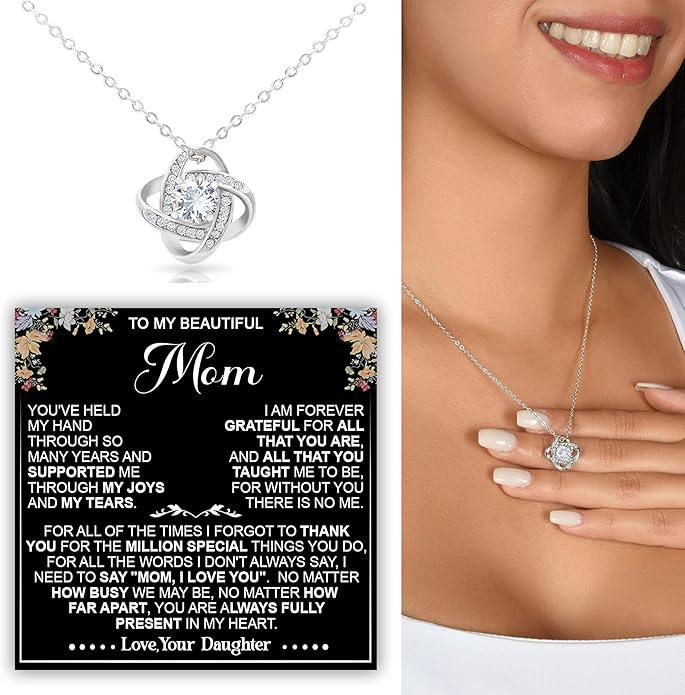 To My Mom Necklace, To My Badass Mom Necklace, To My Loving Mom Necklace From Son, Mother Daughter Necklace Gifts for Mom, Mothers Day Necklace Gift For Mom, Best Necklace Gifts For Mom