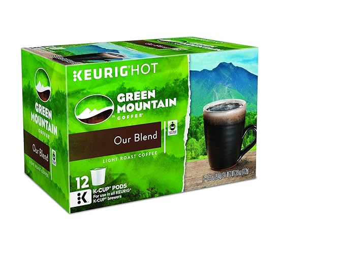 Green Mountain Coffee Roasters Our Blend, Single-Serve Keurig K-Cup Pods, Light Roast Coffee, 72 Count