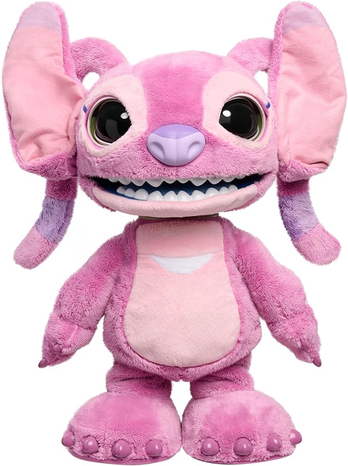Disney Stitch Ultimate Angel Interactive 17" Plush Toy, 100+ Sounds & Reactions, Moves Like a Real-Life Angel, Amazon Exclusive, Toy for Fans, Girls, Boys, Kids 3 and Up by Just Play