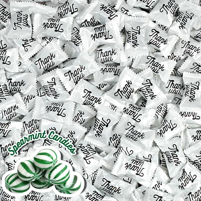 A Great Surprise Thank You Mints - Approx. 300 Pieces - 3 Pounds - Hospitality Bulk Mints Individually Wrapped - Wedding Candy - After Dinner Favors